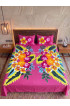 Hand Painted Rayon Bedsheet Set King Size